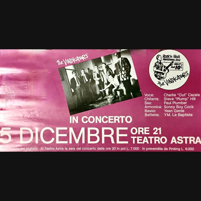 Manifesto del concerto al Teatro Astra di Vicenza